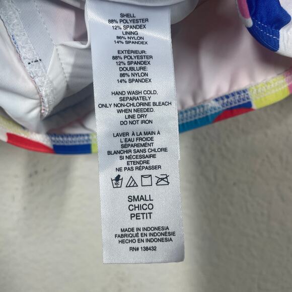 ModCloth Small Annika Crop Bikini Top Swimwear Pink Racerback Tie Front - Picture 10 of 10